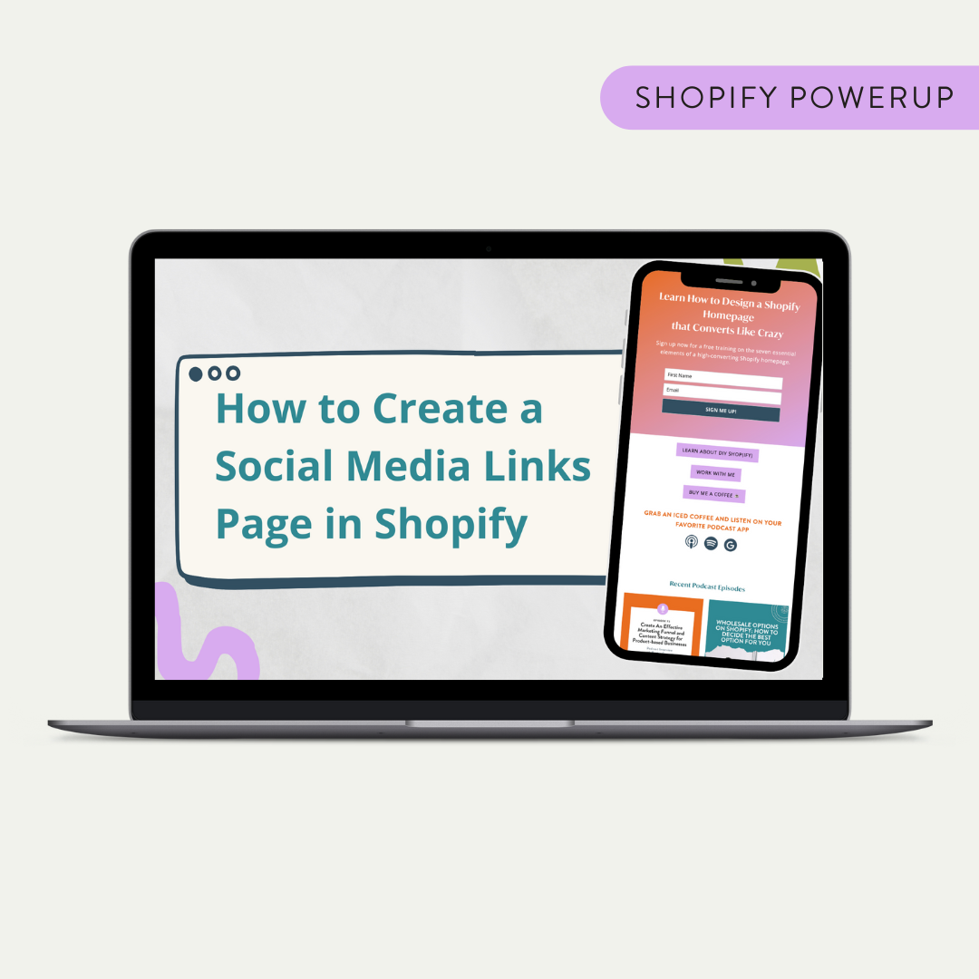 Create a Links Page or "Link in Bio" Page on Shopify 2.0